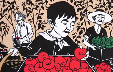 “To Market, To Market" by Nikki McClure