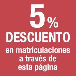 5% descuento en matriculaciones a través de esta página