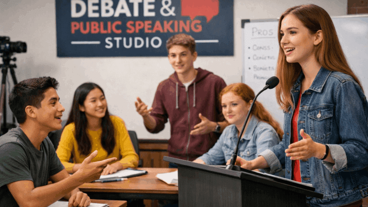  Debate & Public Speaking Studio (15–17 años) 22horas