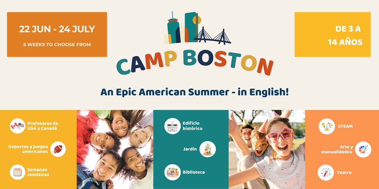 Camp Boston 22 jun - 24 July - de 3 a 14 años - American summer