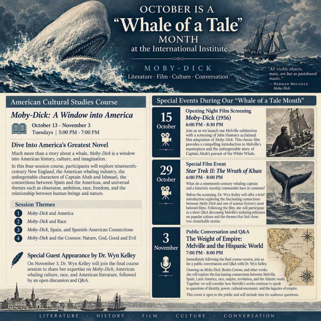 October is whale of a tale month in International Institute
